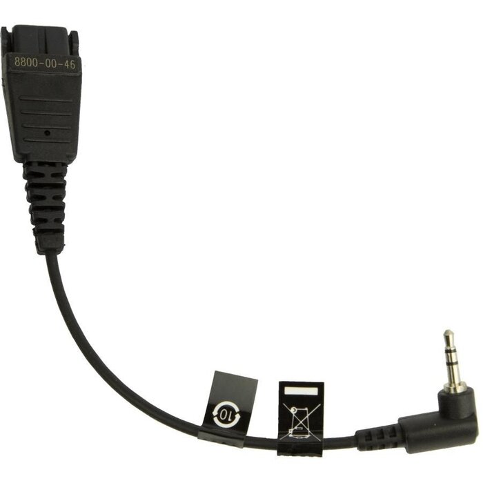 Jabra Jabra QD naar 2,5mm Jack Adapterkabel (8800-00-46)