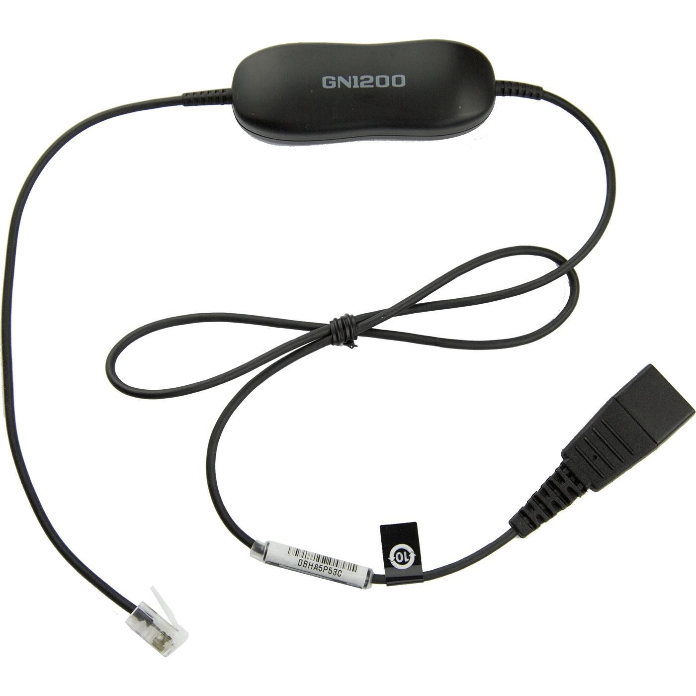 Jabra Jabra GN 1200 Smartcord Rechte Aansluitkabel QD naar RJ10 (88001-99)