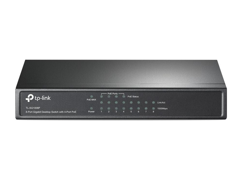 TP-Link TP-Link TL-SG1008P 8-Poorts Gigabit PoE Switch (TL-SG1008P)