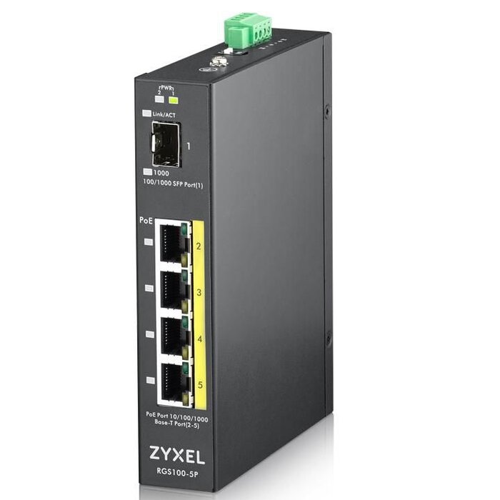 Zyxel Zyxel RGS100-5P Industriële Switch RGS100-5P-ZZ0101F