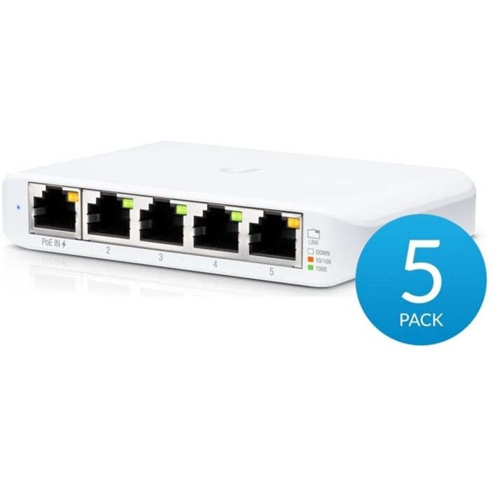 Ubiquiti Ubiquiti UniFi Switch Flex Mini 5-Pack - 5x Managed Gigabit Switch