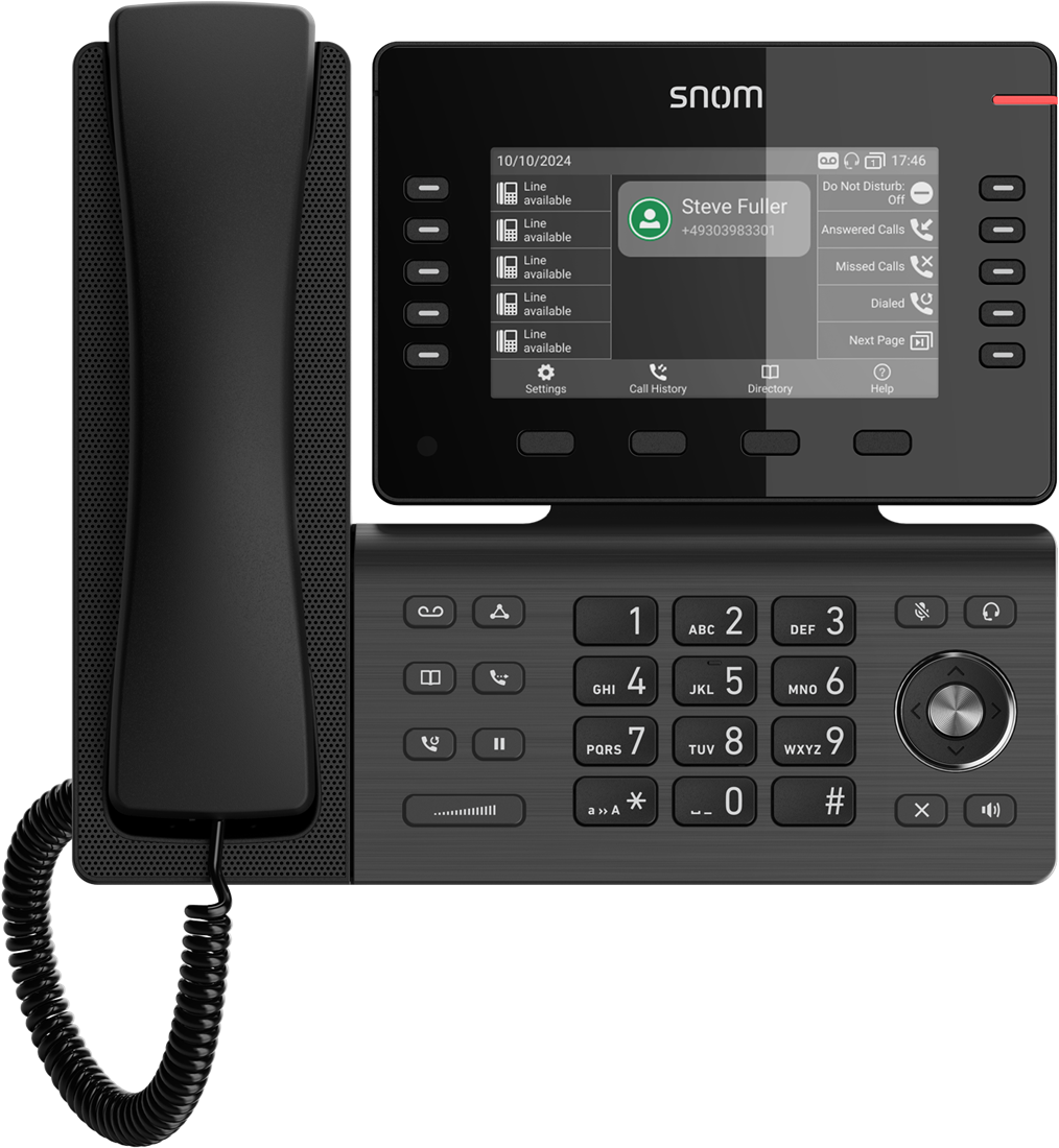 SNOM Snom D815W Zakelijke IP-Telefoon met 5" Display en WiFi