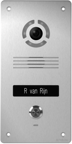 Robin Robin SlimLine SIP Video Intercom Opbouw Zilver (C06050)