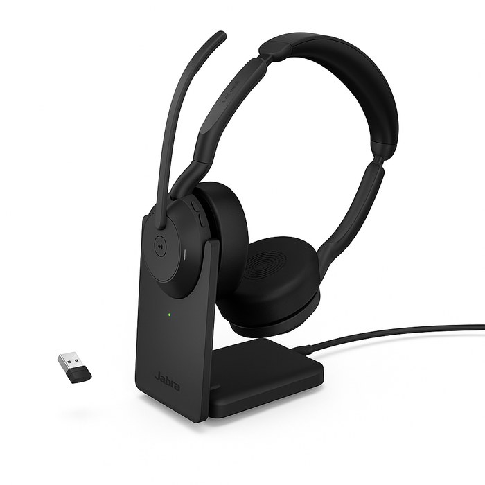 Jabra Jabra Evolve2 55 UC Stereo Draadloze Headset - ANC - Inclusief Oplaadstandaard