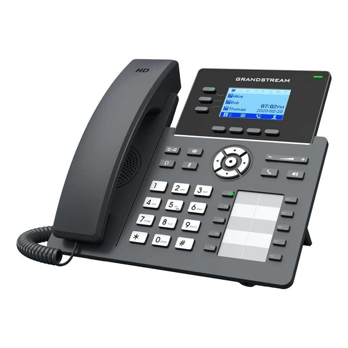 Grandstream Grandstream GRP2604P 3-Lijns PoE IP Bureautelefoon met HD-Audio en 6 SIP-Accounts
