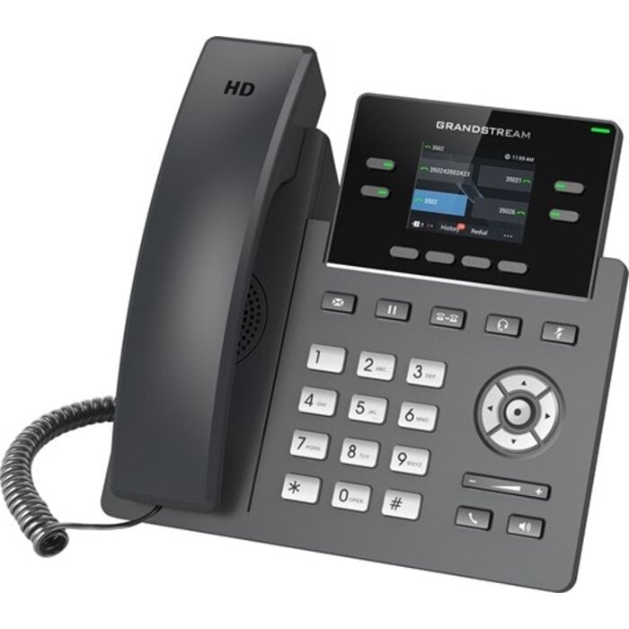 Grandstream Grandstream GRP2612W 4-Lijn Wi-Fi IP Telefoon met PoE en 16 BLF-toetsen