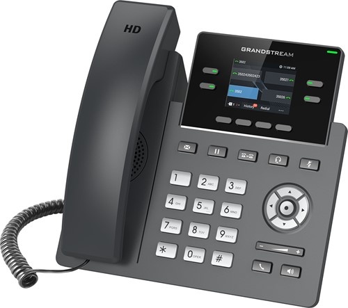Grandstream Grandstream GRP2612W – 4-lijn Wi‑Fi IP‑telefoon met beveiliging