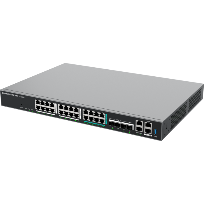 Grandstream Grandstream GCC6021 All-in-one Firewall, 24-Poorts PoE-Switch & IP PBX