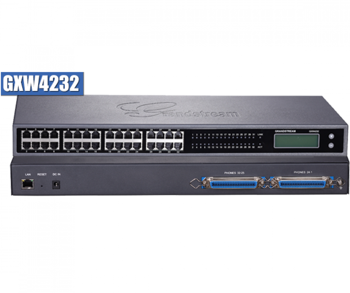 Grandstream Grandstream GXW4232 V2 - 32-Poorts FXS VoIP Gateway met Gigabit