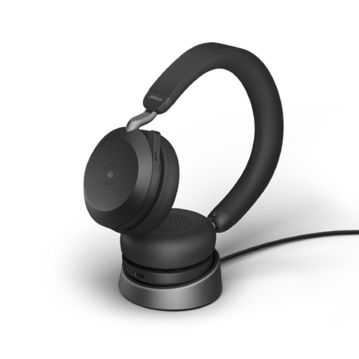 Jabra Jabra Evolve2 75 MS Stereo Headset met Oplaadstandaard - Zwart