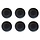 Jabra Evolve 75 Vervangende Leren Oorkussens - 3 Paar (6 stuks) - Zwart