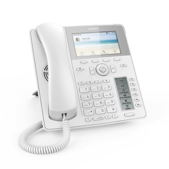 SNOM Snom D785 White IP-Telefoon - 12 SIP, Bluetooth & Dubbel Display
