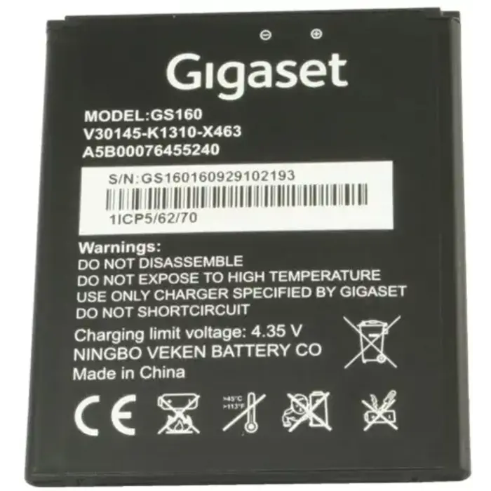 Gigaset Gigaset GS160/GS170 Originele Accu 2500mAh (V30145-K1310-X463)