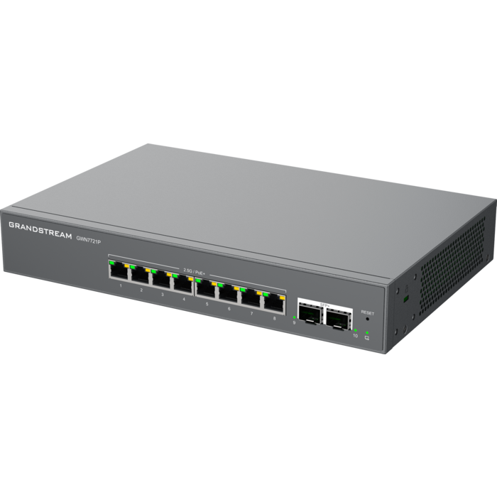 Grandstream Grandstream GWN7721P – 8-poorts 2,5 GbE PoE Switch