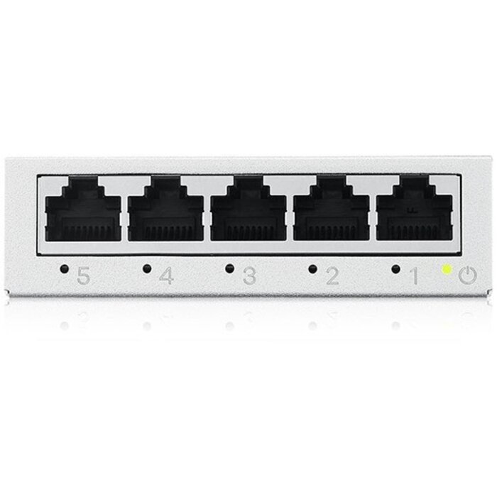 Zyxel Zyxel GS-105B v5 5-Poorts Gigabit Desktop Switch - Metalen Behuizing met QoS