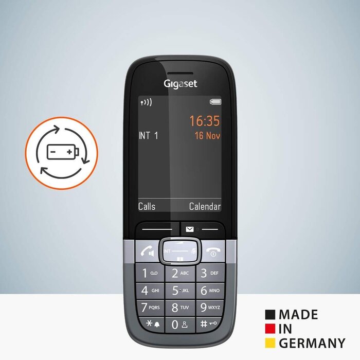 Gigaset pro Gigaset SL850H PRO Zakelijke DECT Handset - Donker Titanium