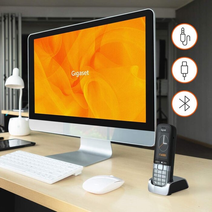 Gigaset pro Gigaset SL850H PRO Professionele DECT Handset - Donker Titanium