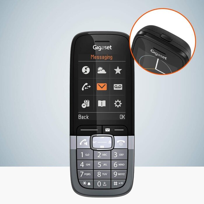 Gigaset pro Gigaset SL850H PRO Professionele DECT Handset - Donker Titanium
