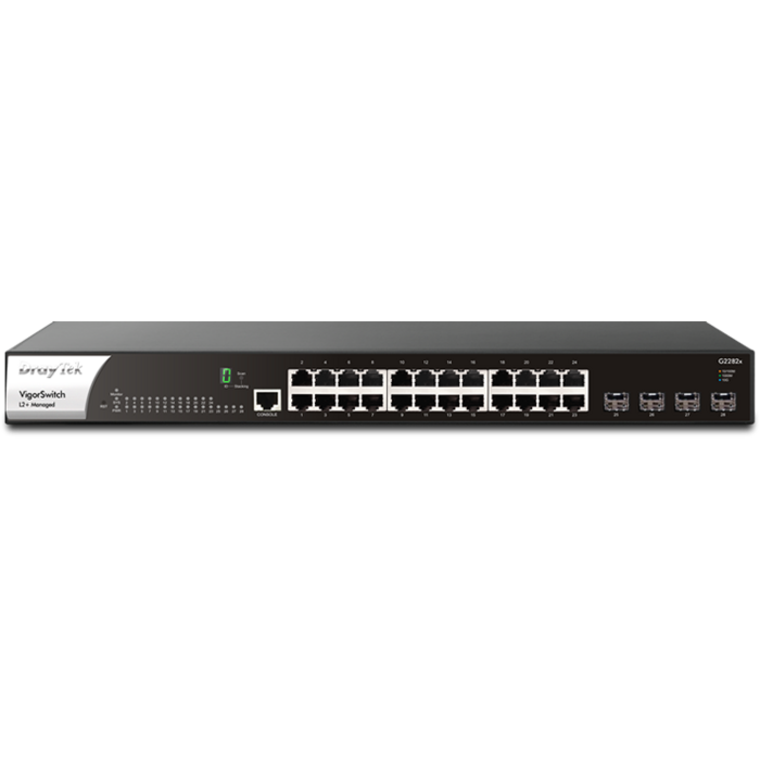 Draytek DrayTek VigorSwitch G2282x Layer 2+ Managed Switch - 24x Gigabit & 4x 10G SFP+