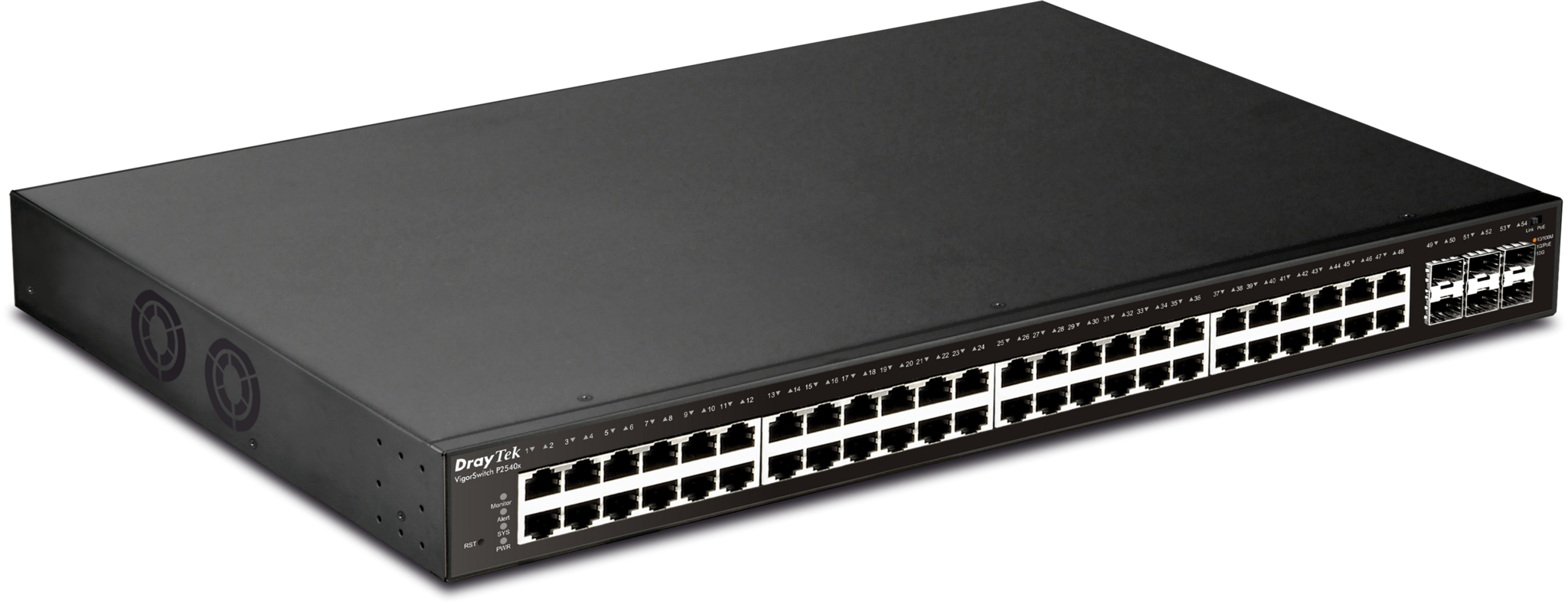 Draytek DrayTek VigorSwitch P2540x 48-Poorts PoE+ Managed Switch met 6x 10G SFP+