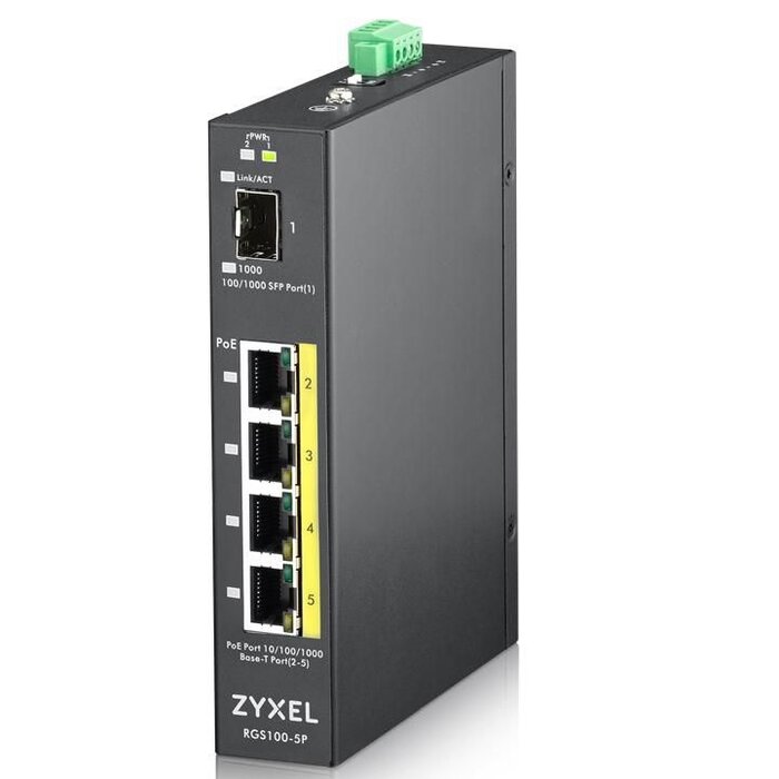 Zyxel Zyxel RGS100-5P Industriële Switch RGS100-5P-ZZ0101F