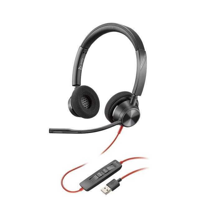 HP HP Poly Blackwire 3320 USB-A Stereo Headset
