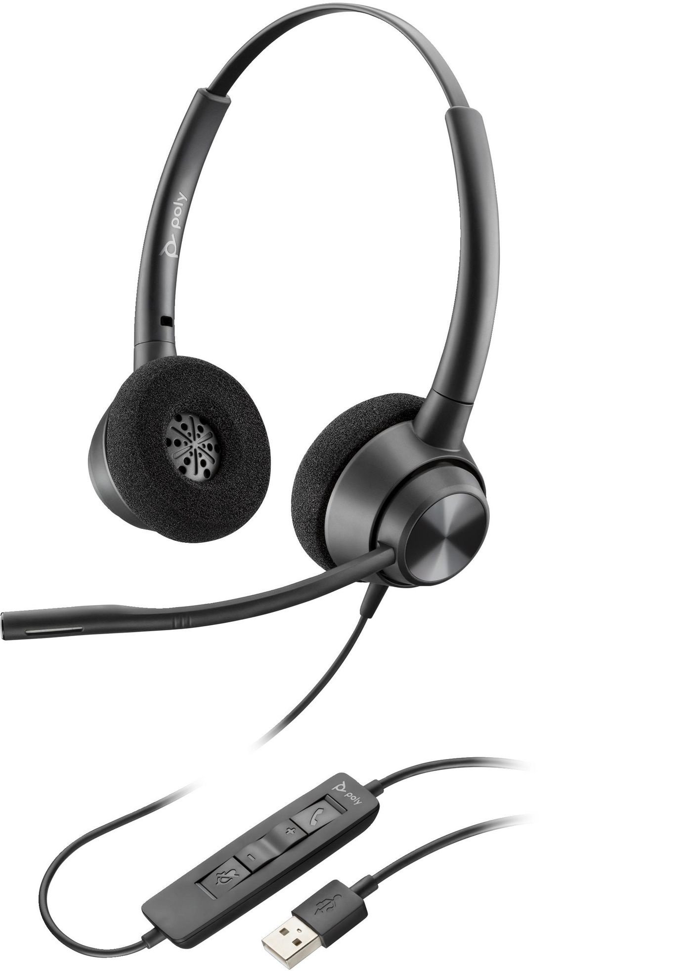 HP HP Poly EncorePro 310 Mono USB-A Bedrade Headset, foto 2 van 2