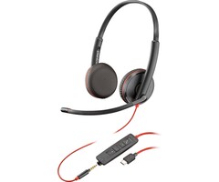 HP HP Blackwire C3225 Stereo Headset - USB-C met Ruisonderdrukking