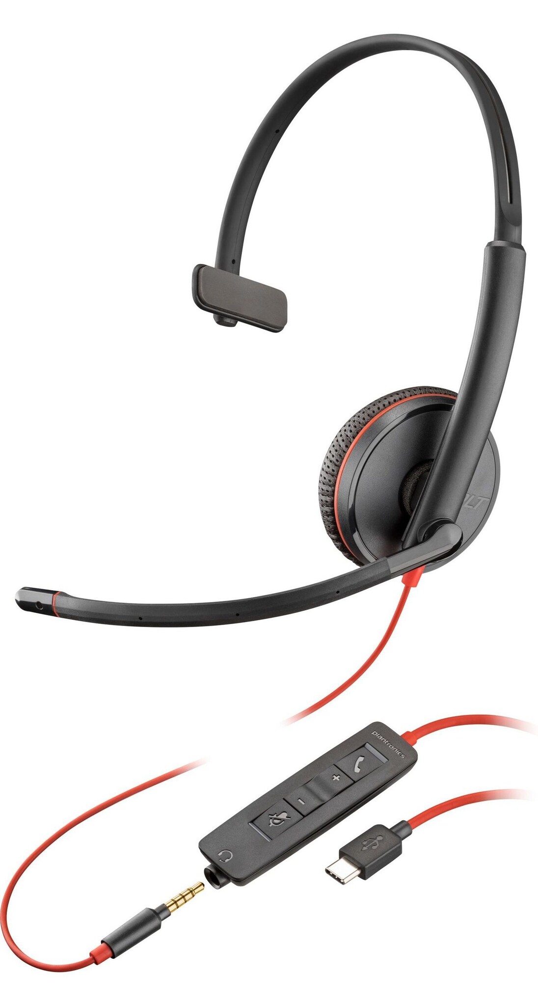 HP HP Blackwire C3215 Mono Headset - USB-C & 3.5mm