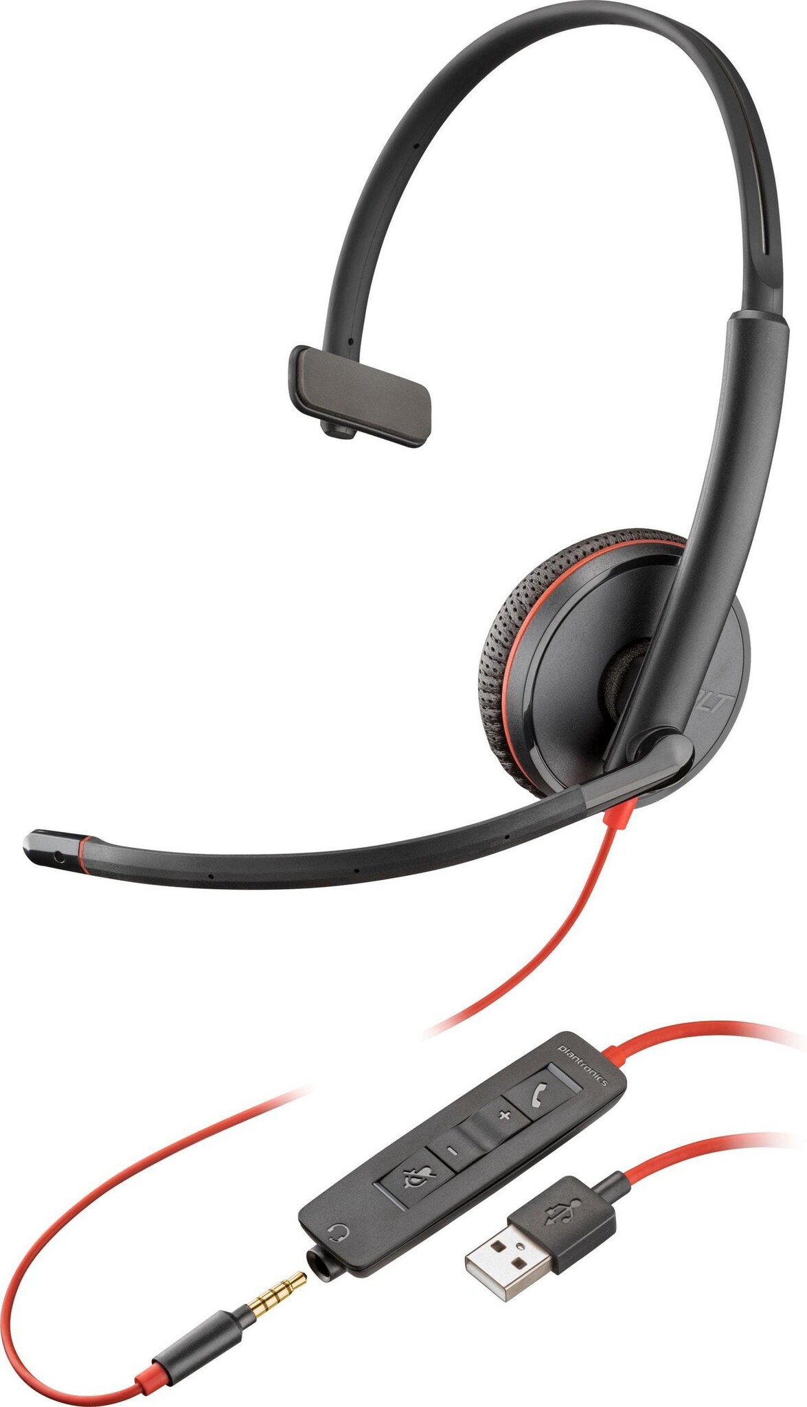 HP HP Blackwire 3215 Monaural USB-A Headset met Noise-Cancelling