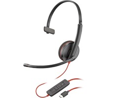 HP HP Blackwire 3210 Mono USB-C Headset met USB-A Adapter