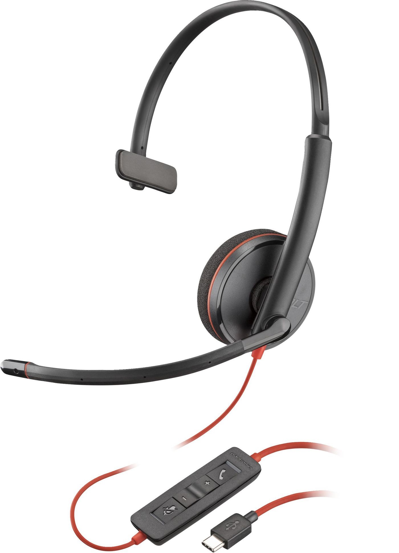 HP HP Blackwire 3210 Mono USB-C Headset met USB-A Adapter