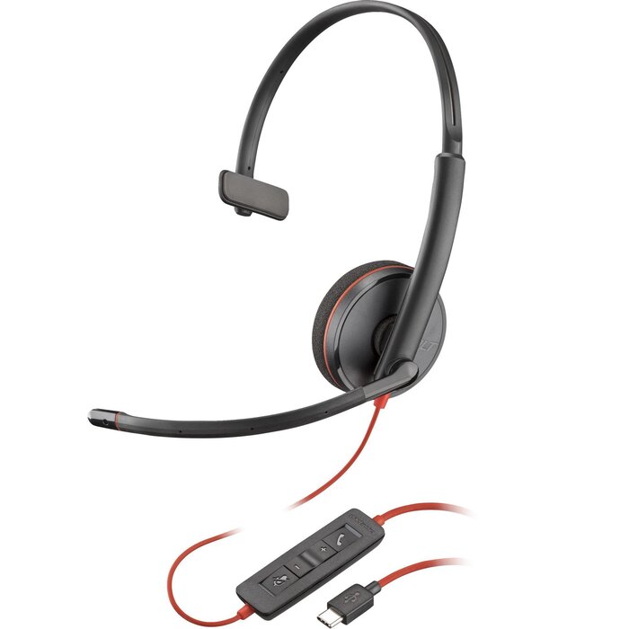 HP HP Blackwire 3210 Mono USB-C Headset + USB-A Adapter