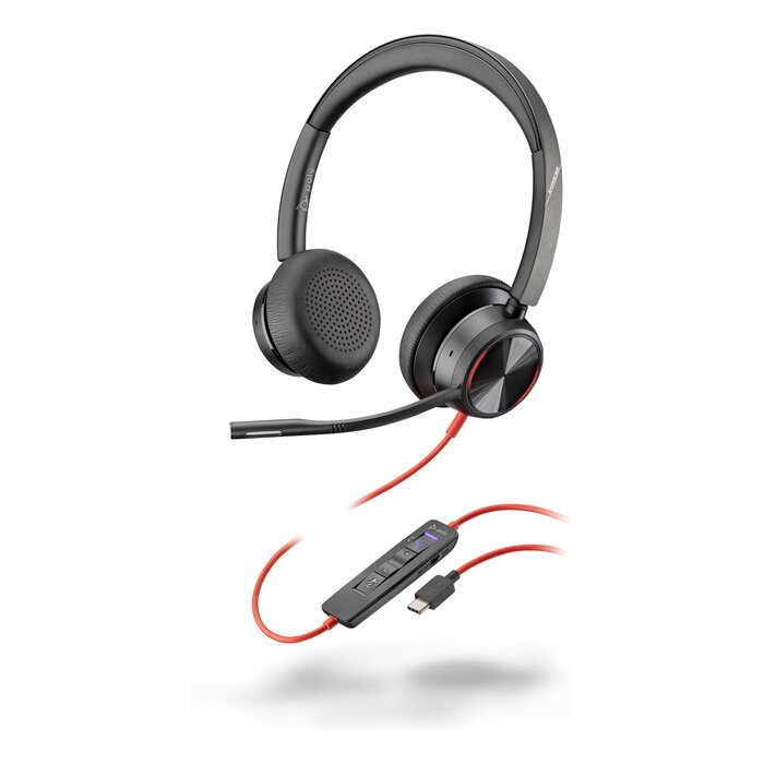 HP HP Blackwire 8225 Stereo ANC Headset - USB-C met USB-A Adapter (Teams)