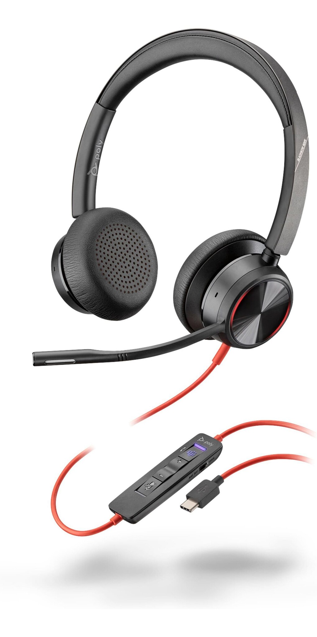 HP HP Blackwire 8225 Stereo ANC Headset - USB-C met USB-A Adapter (Teams)