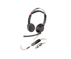 HP HP Blackwire 5210 Monaural USB-C Headset +3.5mm Plug +USB-C/A Adapter