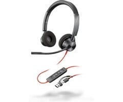 HP HP Blackwire 3220 Stereo USB-C Headset (met USB-A adapter)