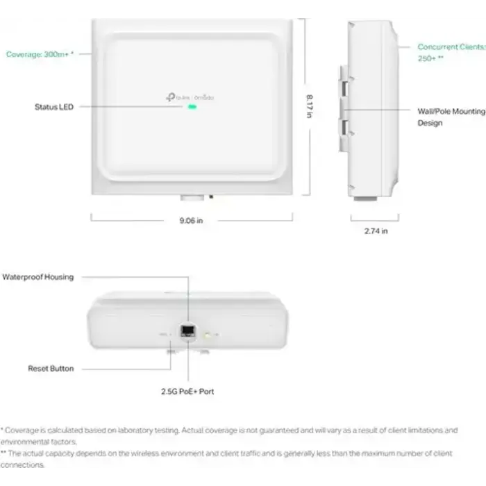 TP-Link TP-Link Omada EAP772-Outdoor Wi-Fi 7 Buiten Access Point (EAP772-Outdoor)