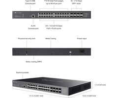 TP-Link TP-Link Omada SX3832MPP 24-Poorts 10G PoE++ Managed Switch