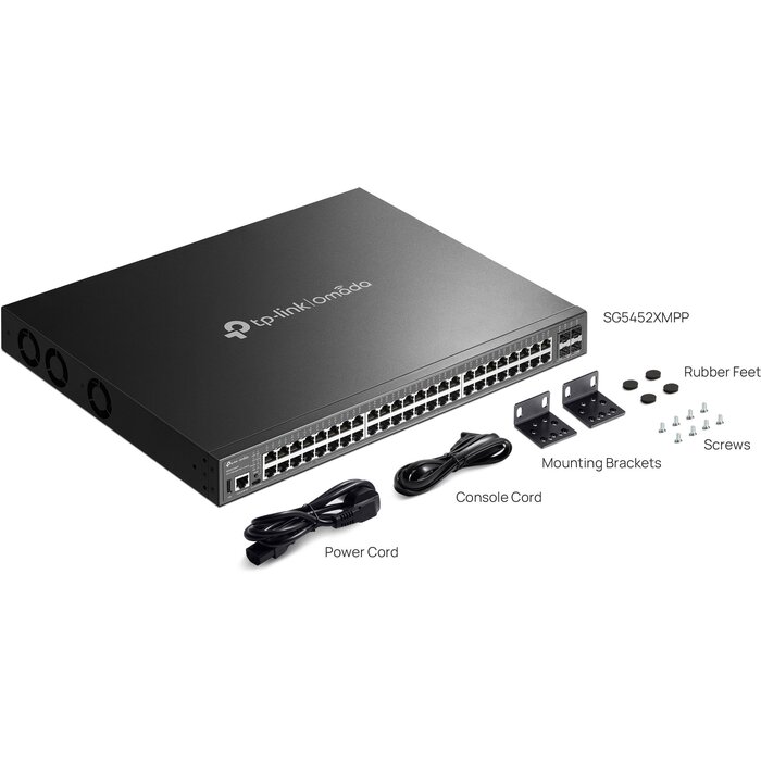 TP-Link TP-Link Omada SG5452XMPP 48-Poorts 2.5G PoE++ Switch (SG5452XMPP)