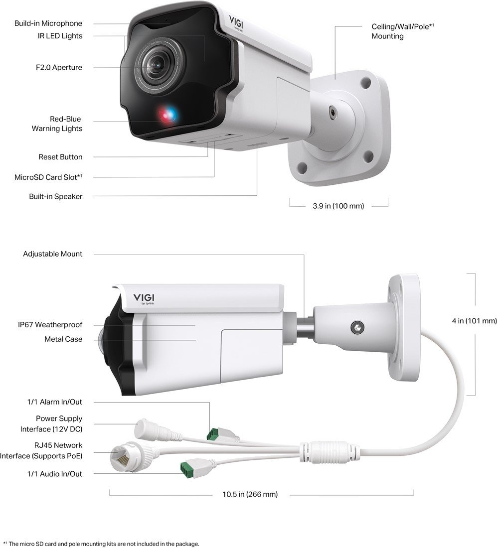 TP-Link TP-Link InSight S385PI 8MP 4K Outdoor IP-Camera (4G/LTE, PoE, IP67)