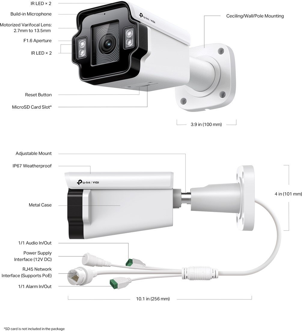 TP-Link TP-Link InSight S345ZI Buitencamera - 4MP 5x Optische Zoom PoE