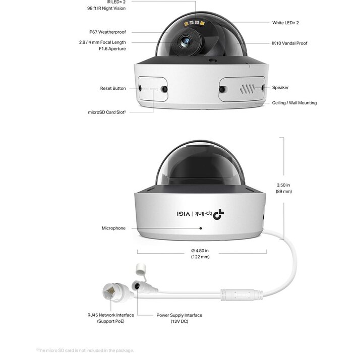 TP-Link TP-Link InSight S245 4MP Buitencamera met Kleur Nachtzicht en AI-detectie