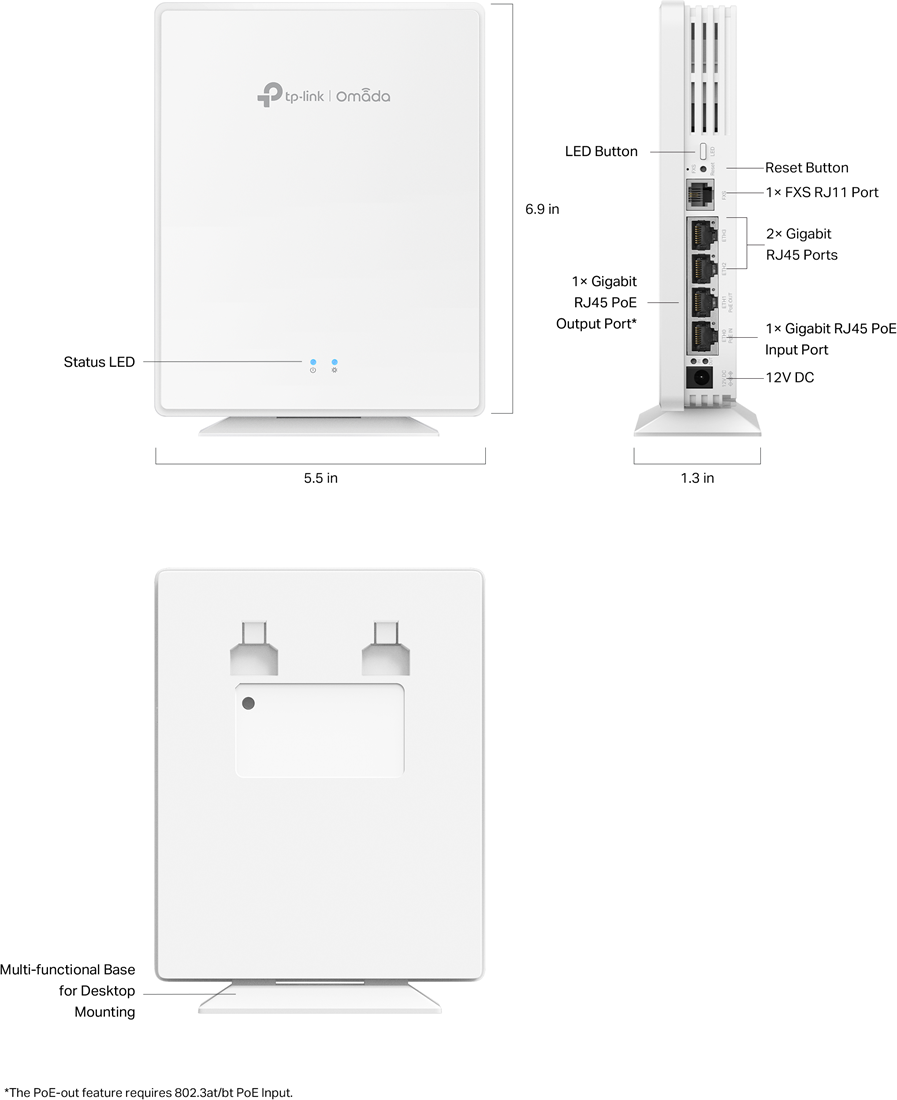 TP-Link TP-Link Omada EAP650-Desktop Wi-Fi 6 Access Point (EAP650-Desktop)