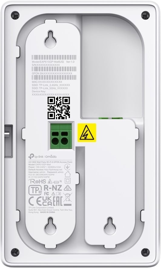 TP-Link TP-Link Omada EAP615-Wall AX1800 In-Wall Wi-Fi 6 Access Point