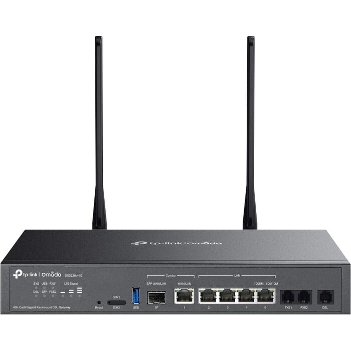 TP-Link TP-Link Omada DR3220v-4G Multi-WAN Router met 4G Backup (DR3220v-4G)