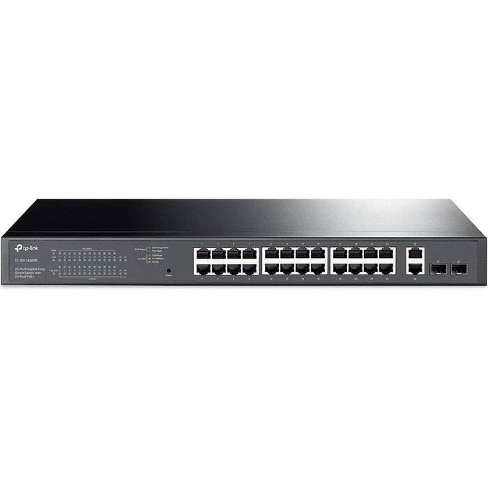 TP-Link TP-Link TL-SG1428PE JetStream 28-Poorts Gigabit Smart Switch (24x PoE+, 250W, Omada SDN, 2x SFP)