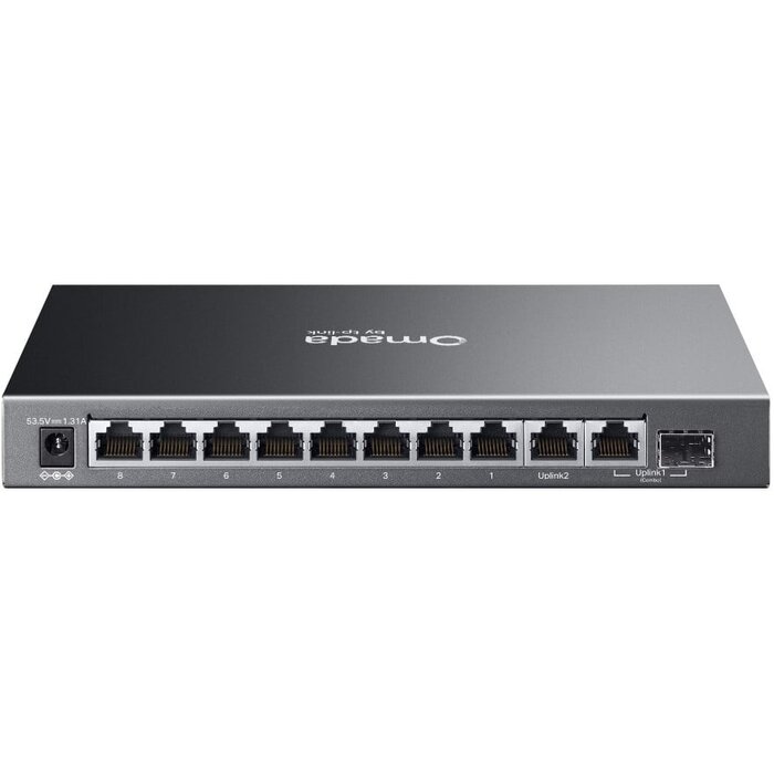 TP-Link TP-Link ES210GP 10-Poorts Gigabit Managed Switch met 8x PoE+ en 1 Combo SFP-poort