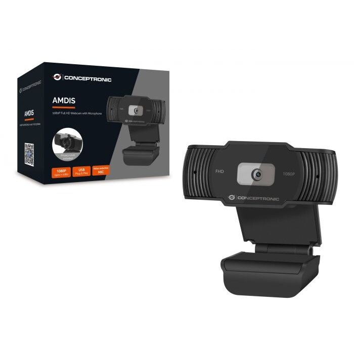 Conceptronic Conceptronic AMDIS04B webcam 1920 x 1080 Pixels USB 2.0 Zwart