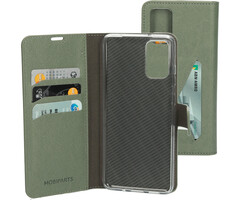 Mobiparts Mobiparts Classic Wallet Case Groen met Pashouders